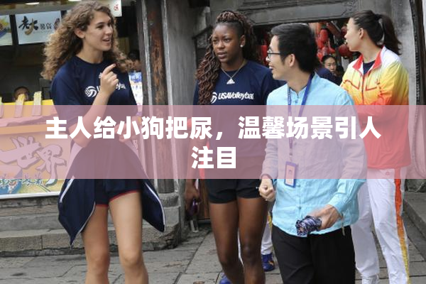 主人给小狗把尿，温馨场景引人注目