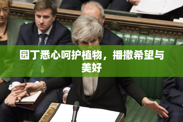 园丁悉心呵护植物，播撒希望与美好
