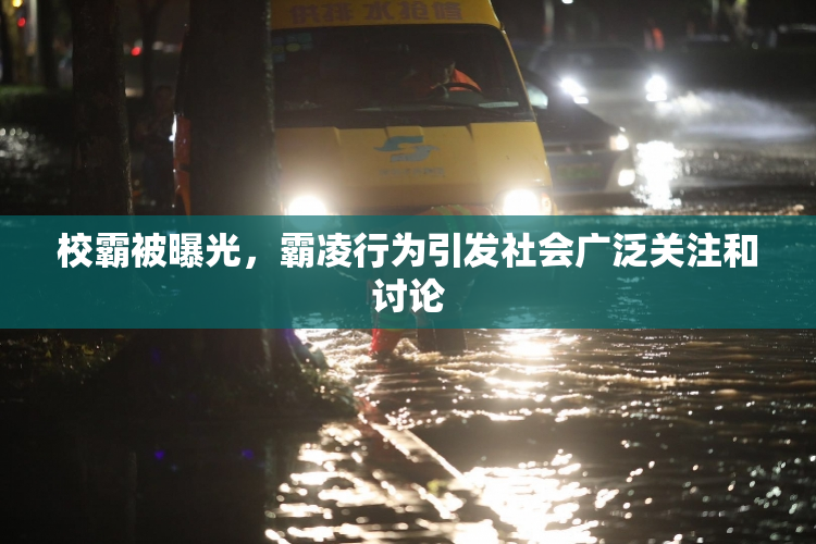 校霸被曝光，霸凌行为引发社会广泛关注和讨论