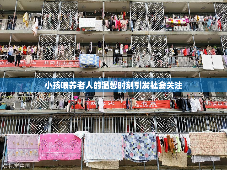 小孩喂养老人的温馨时刻引发社会关注