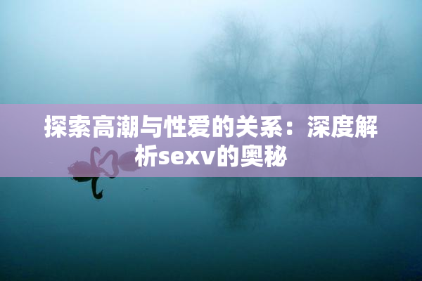 探索高潮与性爱的关系：深度解析sexv的奥秘