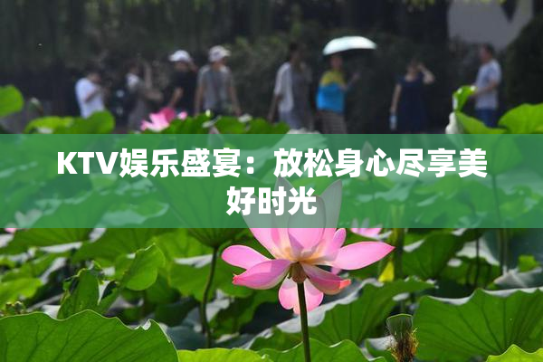 KTV娱乐盛宴：放松身心尽享美好时光