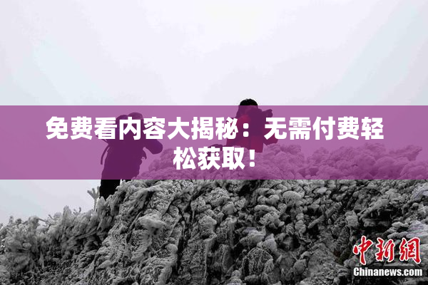 免费看内容大揭秘：无需付费轻松获取！