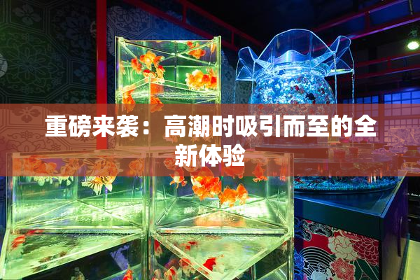 重磅来袭：高潮时吸引而至的全新体验