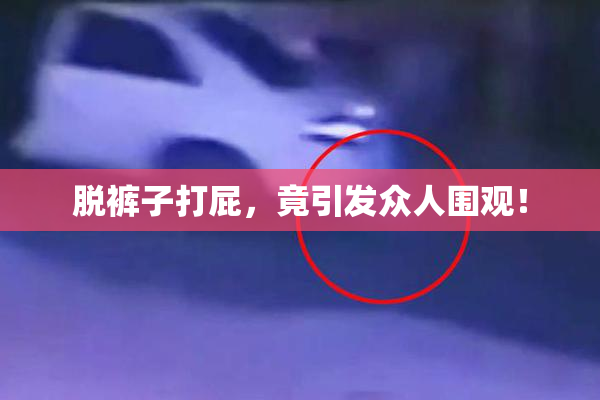 脱裤子打屁，竟引发众人围观！