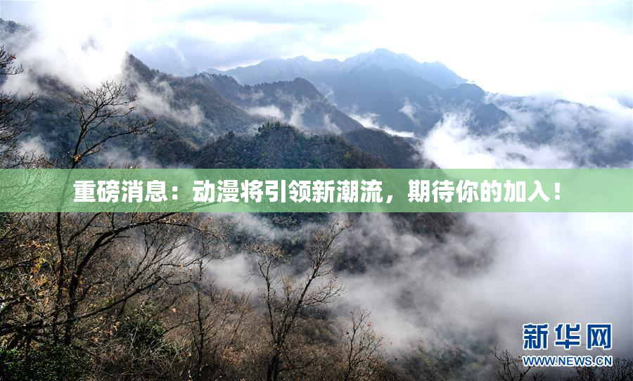 重磅消息：动漫将引领新潮流，期待你的加入！