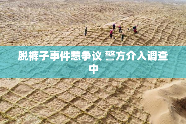 脱裤子事件惹争议 警方介入调查中
