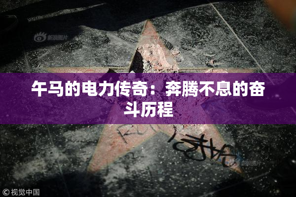 午马的电力传奇：奔腾不息的奋斗历程