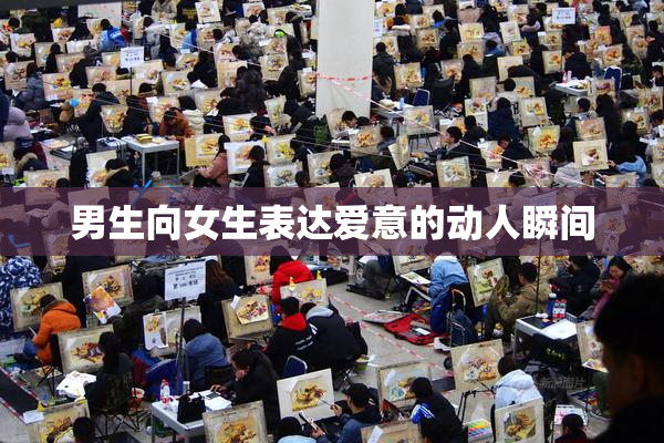 男生向女生表达爱意的动人瞬间