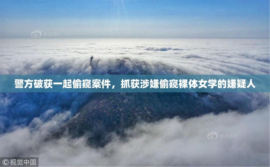 警方破获一起偷窥案件，抓获涉嫌偷窥裸体女学的嫌疑人