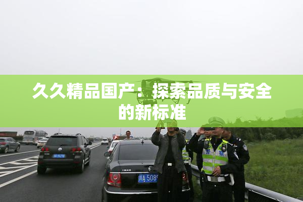 久久精品国产：探索品质与安全的新标准