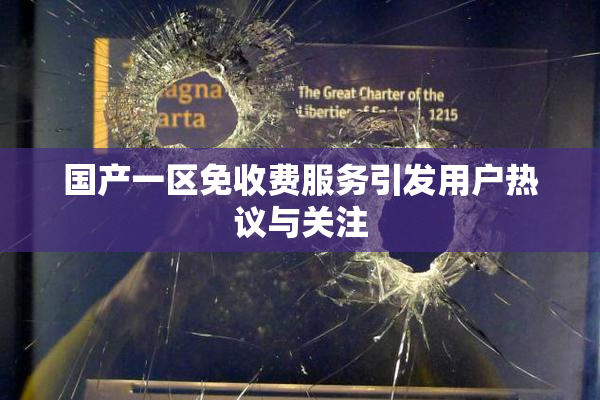 国产一区免收费服务引发用户热议与关注