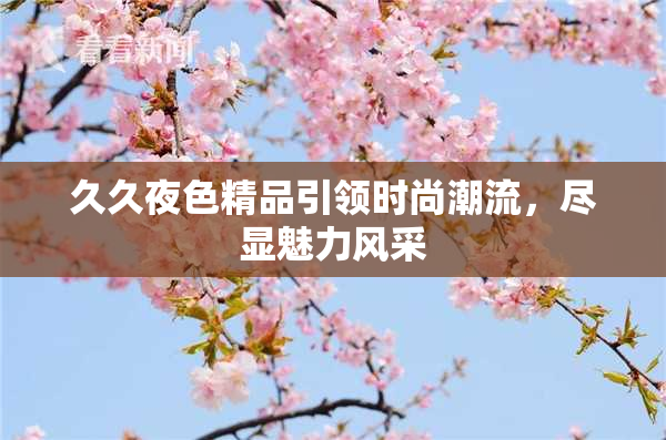 久久夜色精品引领时尚潮流，尽显魅力风采