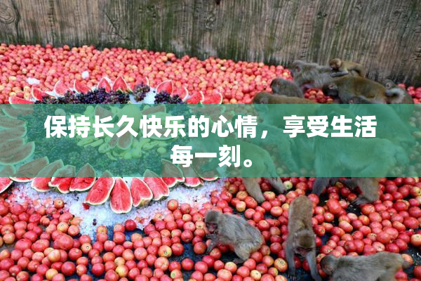 保持长久快乐的心情，享受生活每一刻。