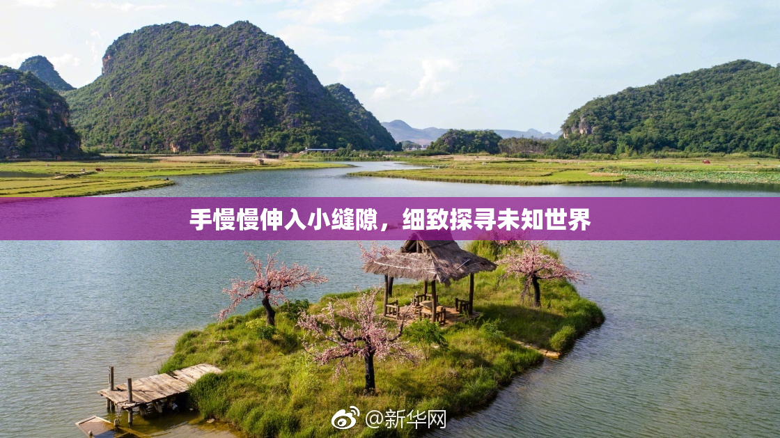 手慢慢伸入小缝隙，细致探寻未知世界
