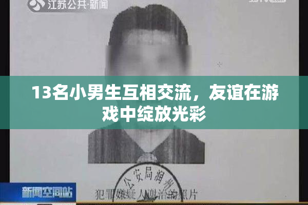 13名小男生互相交流，友谊在游戏中绽放光彩