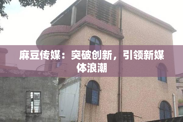 麻豆传媒：突破创新，引领新媒体浪潮