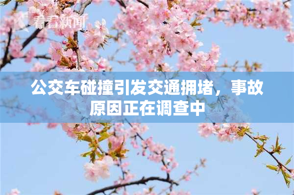 公交车碰撞引发交通拥堵，事故原因正在调查中