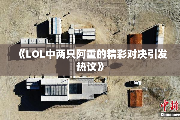《LOL中两只阿重的精彩对决引发热议》