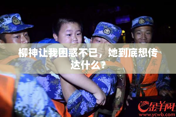 柳神让我困惑不已，她到底想传达什么？