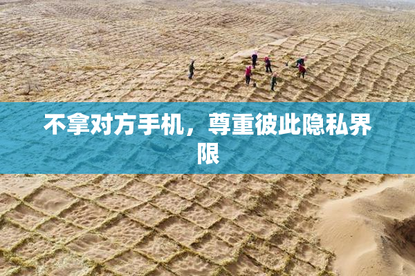 不拿对方手机，尊重彼此隐私界限