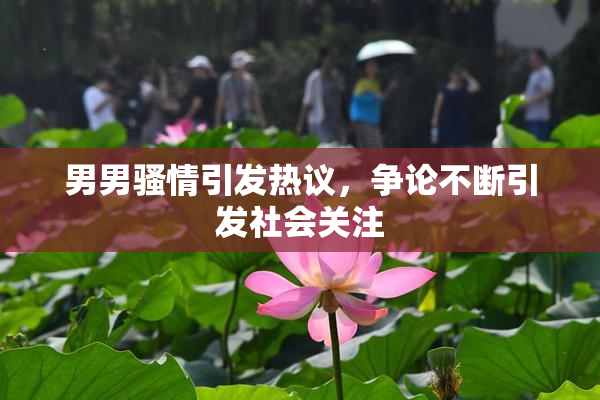 男男骚情引发热议，争论不断引发社会关注