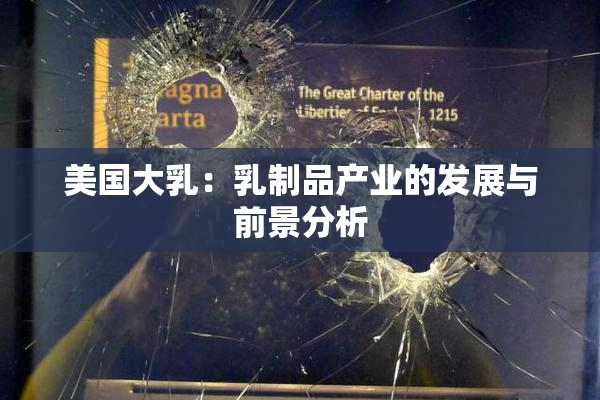 美国大乳：乳制品产业的发展与前景分析