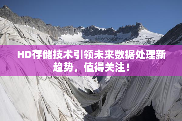 HD存储技术引领未来数据处理新趋势，值得关注！