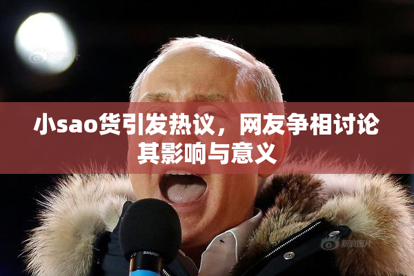 小sao货引发热议，网友争相讨论其影响与意义
