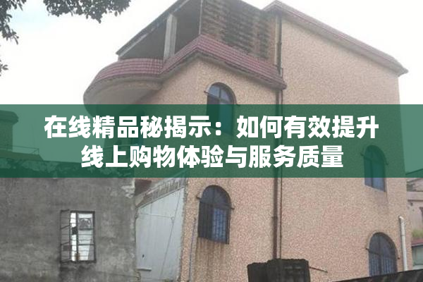 在线精品秘揭示：如何有效提升线上购物体验与服务质量