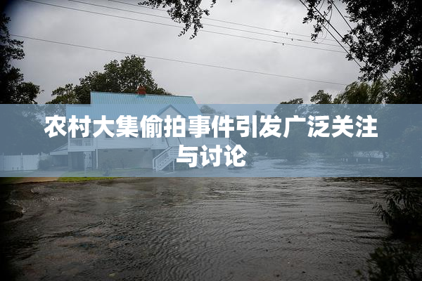 农村大集偷拍事件引发广泛关注与讨论