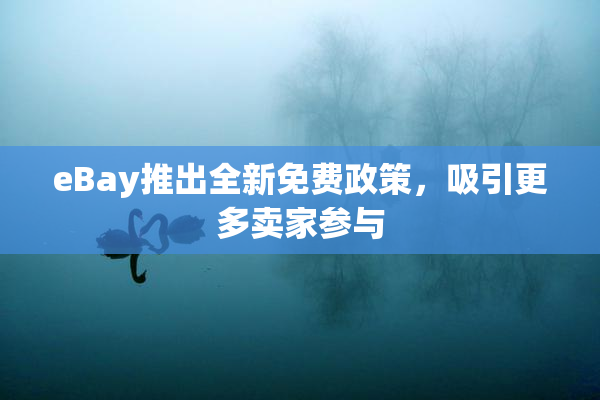 eBay推出全新免费政策，吸引更多卖家参与