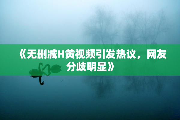 《无删减H黄视频引发热议，网友分歧明显》