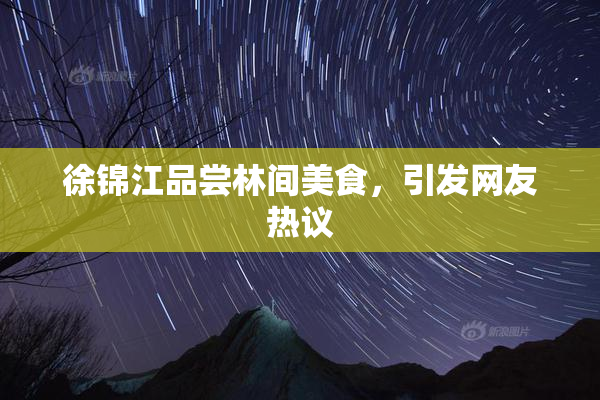 徐锦江品尝林间美食，引发网友热议