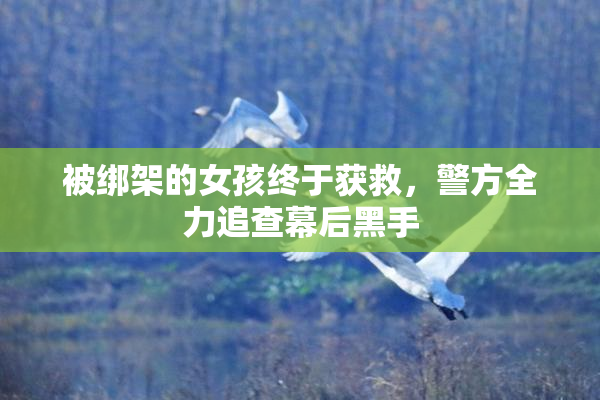 被绑架的女孩终于获救，警方全力追查幕后黑手