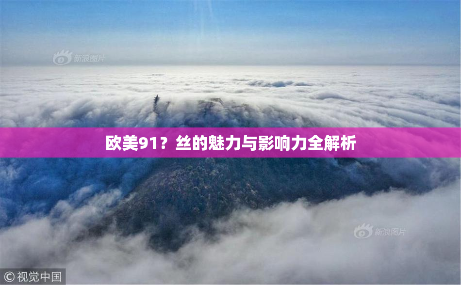 欧美91？丝的魅力与影响力全解析