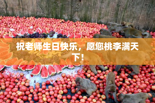祝老师生日快乐，愿您桃李满天下！