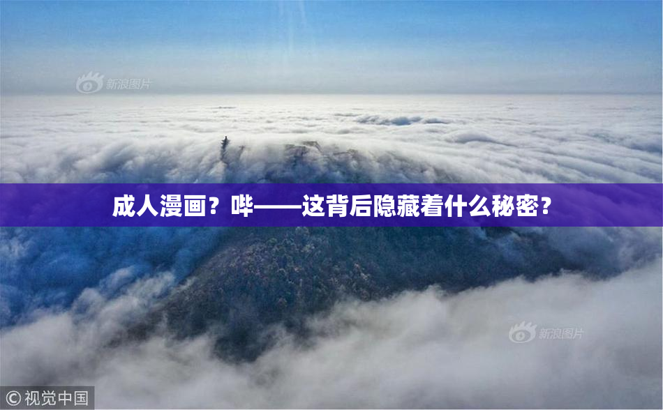 成人漫画？哔——这背后隐藏着什么秘密？