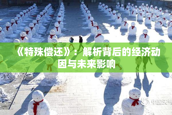 《特殊偿还》：解析背后的经济动因与未来影响
