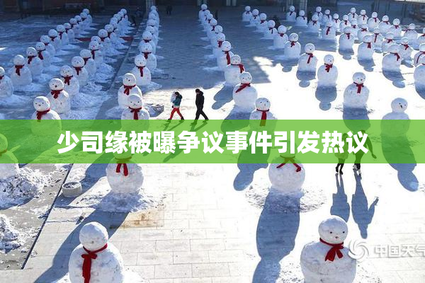 少司缘被曝争议事件引发热议