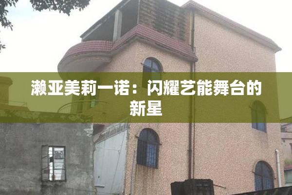 濑亚美莉一诺：闪耀艺能舞台的新星