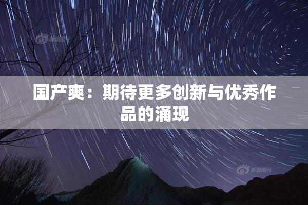 国产爽：期待更多创新与优秀作品的涌现