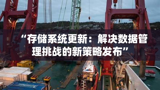 “存储系统更新：解决数据管理挑战的新策略发布”