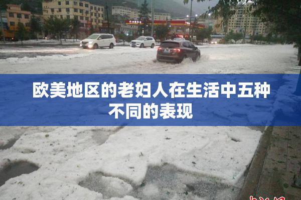 欧美地区的老妇人在生活中五种不同的表现