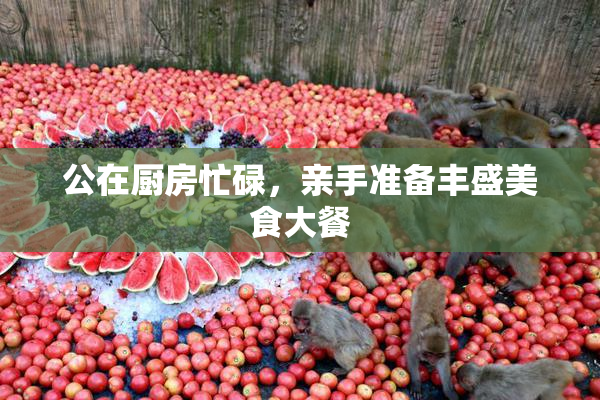 公在厨房忙碌，亲手准备丰盛美食大餐