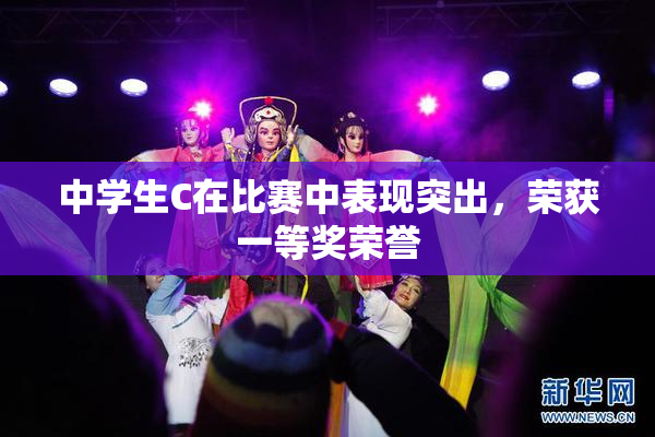 中学生C在比赛中表现突出，荣获一等奖荣誉