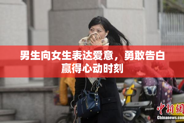 男生向女生表达爱意，勇敢告白赢得心动时刻