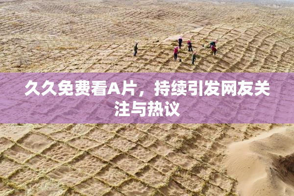 久久免费看A片，持续引发网友关注与热议