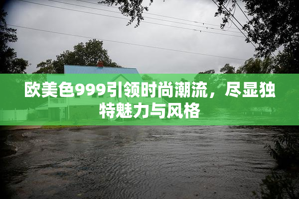 欧美色999引领时尚潮流，尽显独特魅力与风格