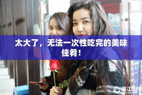 太大了，无法一次性吃完的美味佳肴！